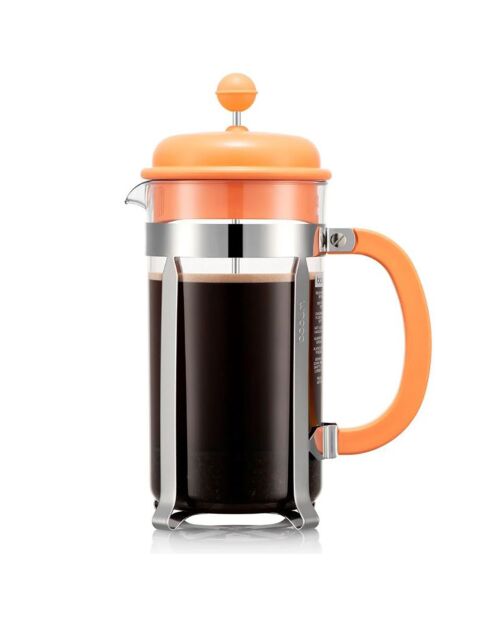 Cafetière à piston & 8 tasses Caffettiera orange  - 1L