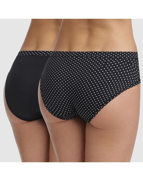 2 Shorties Oh My Dim'S noir pois/noir
