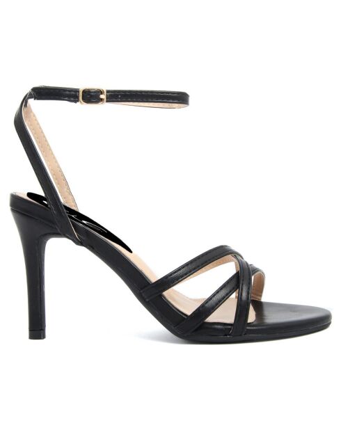 Sandali neri Tina - tacco 10 cm