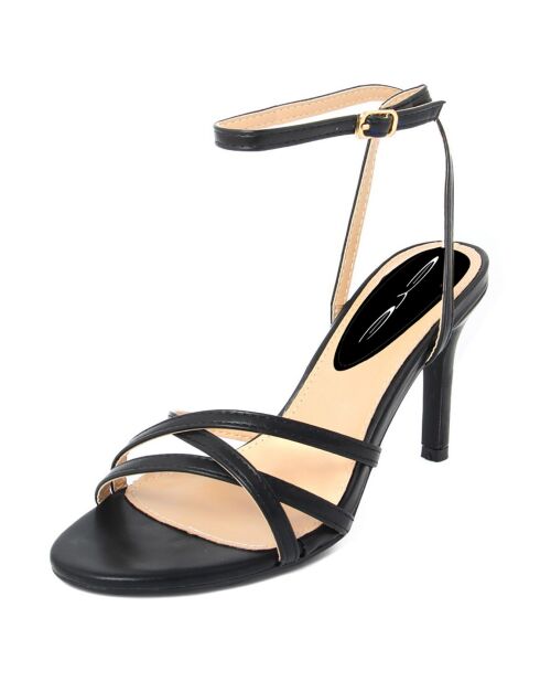 Sandali neri Tina - tacco 10 cm