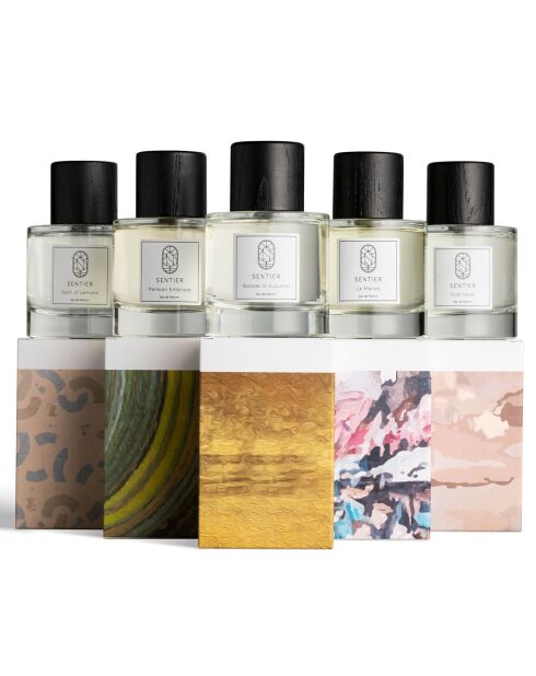 5 Eaux de Parfum Ultimate Scent Journey Collection : Parisian Embrace + Path of Lemons + Balade in Autumn + Le Marais + Oud Gaiac