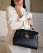 Sac à main en Cuir Swang noir - 28x20x11 cm