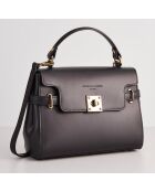 Sac à main en Cuir Swang noir - 28x20x11 cm