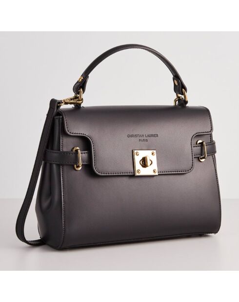 Sac à main en Cuir Swang noir - 28x20x11 cm