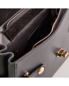 Sac à main en Cuir Swang noir - 28x20x11 cm