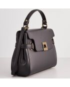 Sac à main en Cuir Swang noir - 28x20x11 cm