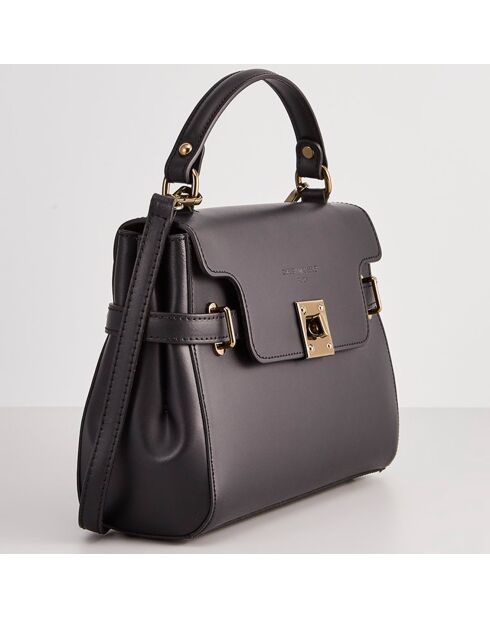 Sac à main en Cuir Swang noir - 28x20x11 cm
