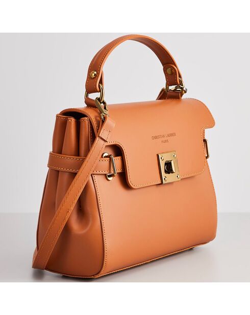 Sac à main en Cuir Swang camel - 28x20x11 cm