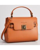 Sac à main en Cuir Swang camel - 28x20x11 cm