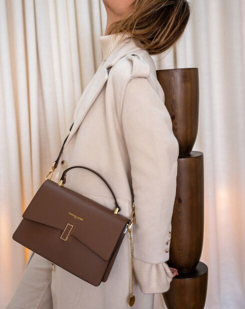 Emma Handtasche aus Kamelleder - 28x19x9,5 cm