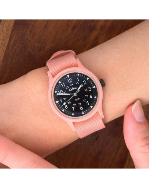 Orologio da donna meccanico in plastica riciclata Seagull Jungle Nude