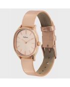 Montre Femme Quartz Colorama en Cuir rose doré