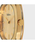 Montre Femme Quartz Colorama en Cuir dorée
