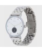 Montre Mixte Quartz Villa en Acier argenté/blanc