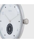 Montre Mixte Quartz Villa en Acier argenté/blanc