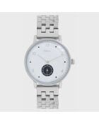 Montre Mixte Quartz Villa en Acier argenté/blanc