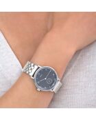 Montre Mixte Quartz Villa en Acier argenté/noir