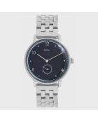 Montre Mixte Quartz Villa en Acier argenté/noir