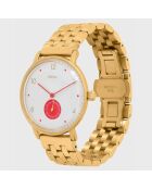 Montre Mixte Quartz Villa en Acier doré/rouge