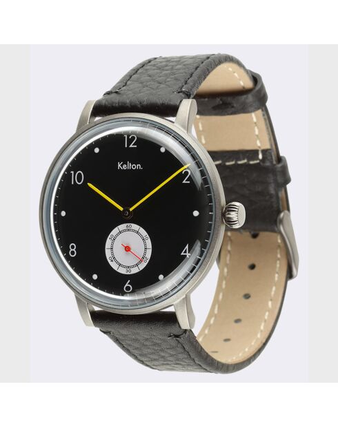 Montre Mixte Quartz Villa en Cuir noire