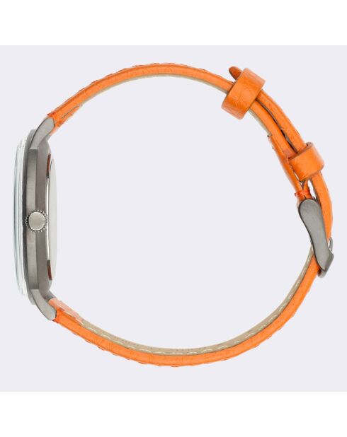 Montre Mixte Quartz Villa en Cuir bleu/orange