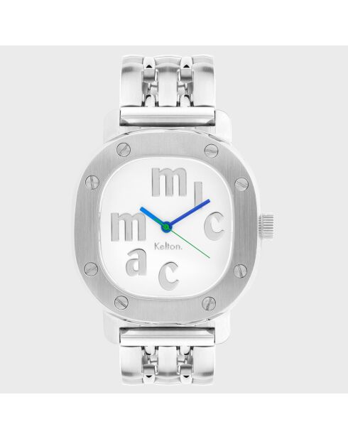 Orologio automatico da donna Tictac x Micmac St.Tropez in acciaio argentato