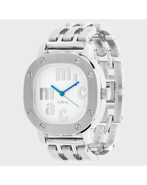 Orologio automatico da donna Tictac x Micmac St.Tropez in acciaio argentato