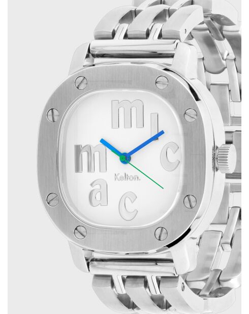 Orologio automatico da donna Tictac x Micmac St.Tropez in acciaio argentato