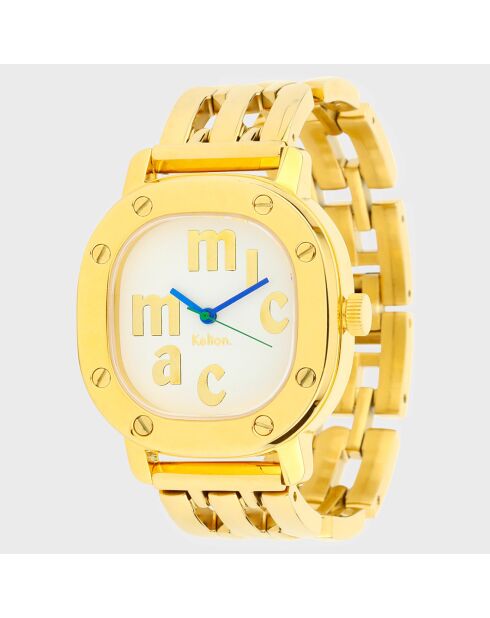 Montre Femme Automatique Tictac x Micmac St.Tropez en Acier dorée
