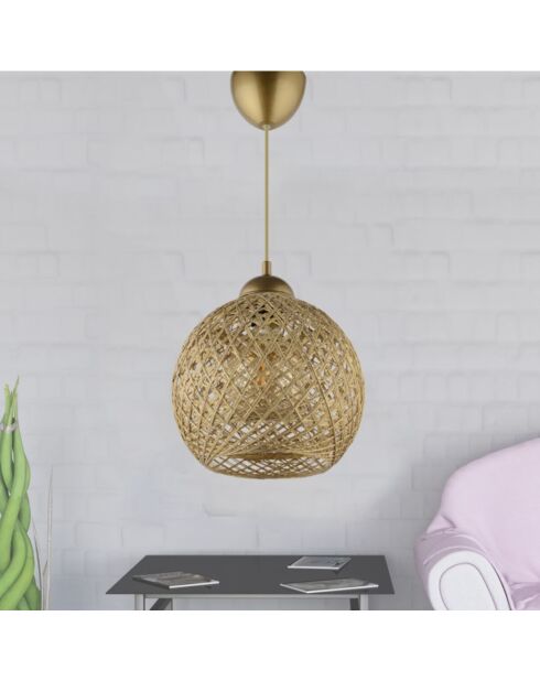 Suspension DL345 dorée - 54x22 cm