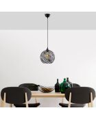Suspension Hay noire - 126x25 cm