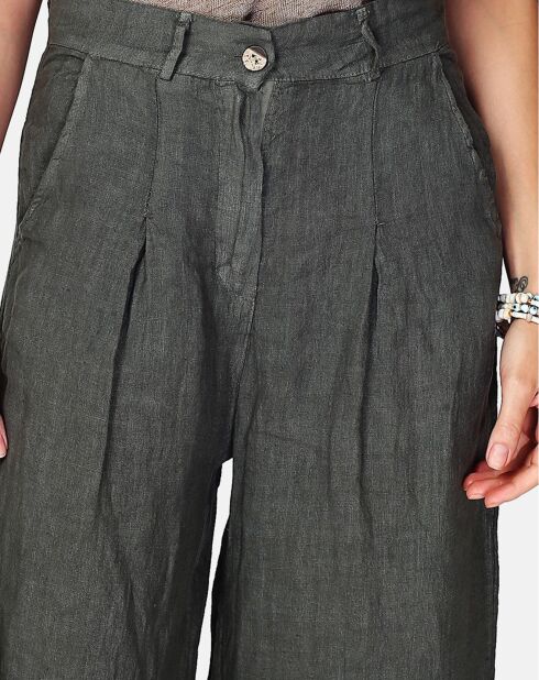 Pantalon 100% Lin Izzie kaki claire