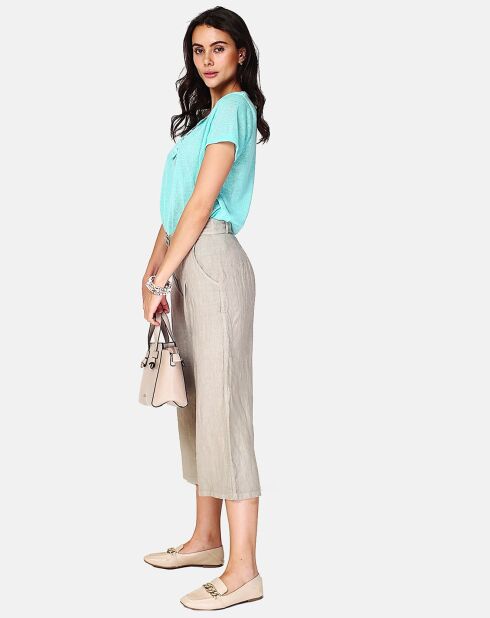 Pantalon 100% Lin Izzie beige