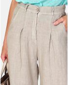 Pantalon 100% Lin Izzie beige