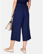 Pantalon 100% Lin Izzie marine