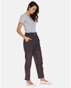 Pantalon 100% Lin Floriane noir