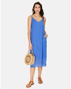 Robe 100% Lin Diane royal