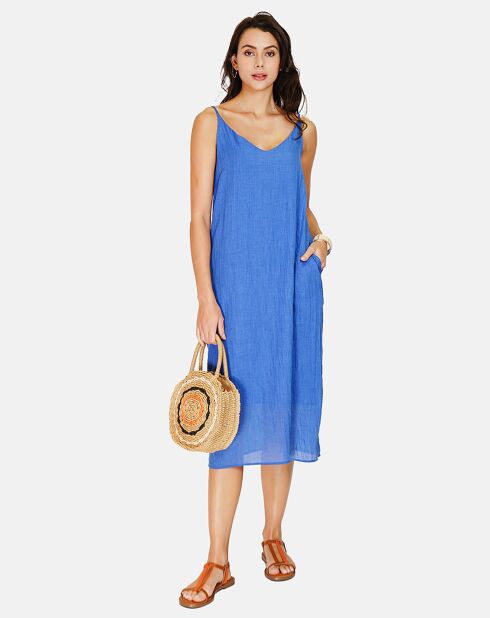 Robe 100% Lin Diane royal
