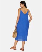 Robe 100% Lin Diane royal
