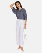 Chemise 100% Lin Alma marine délavé