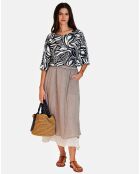 Jupe 100% Lin Angela beige