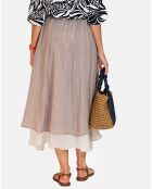 Jupe 100% Lin Angela beige