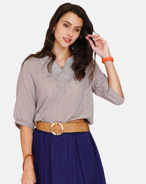 Top 100% Lin Marion beige