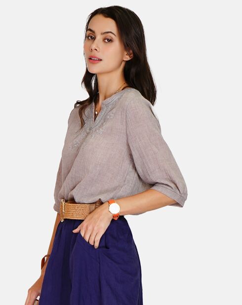 Top 100% Lin Marion beige