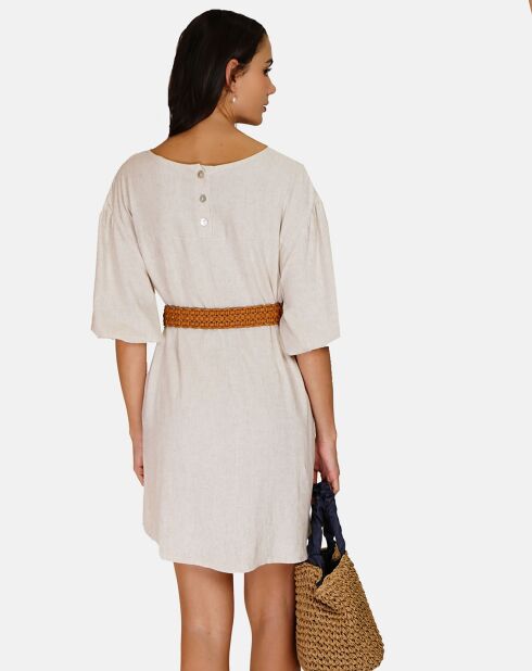 Robe en Lin mélangé Justine beige