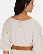 Robe en Lin mélangé Justine beige