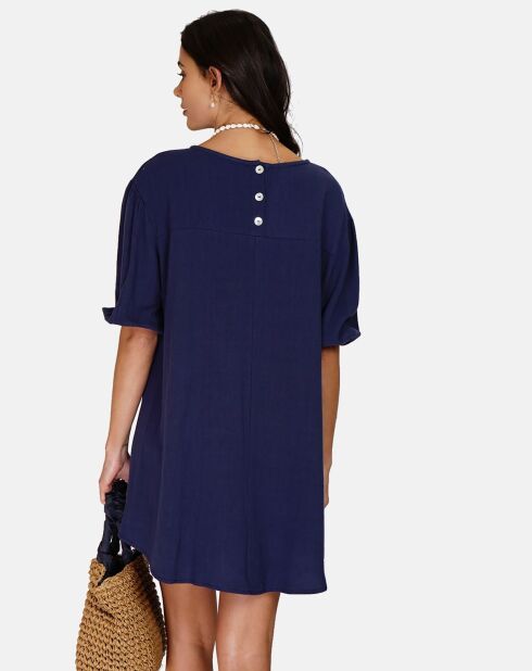 Robe en Lin mélangé Justine marine