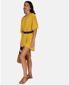 Robe en Lin mélangé Justine jaune