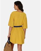 Robe en Lin mélangé Justine jaune
