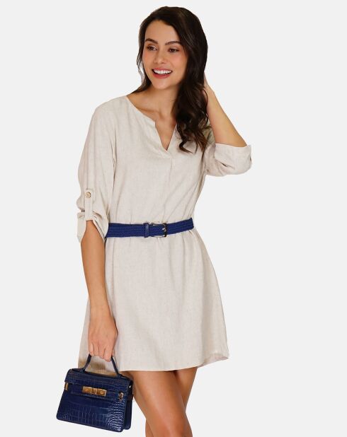 Robe en Lin mélangé Nora beige